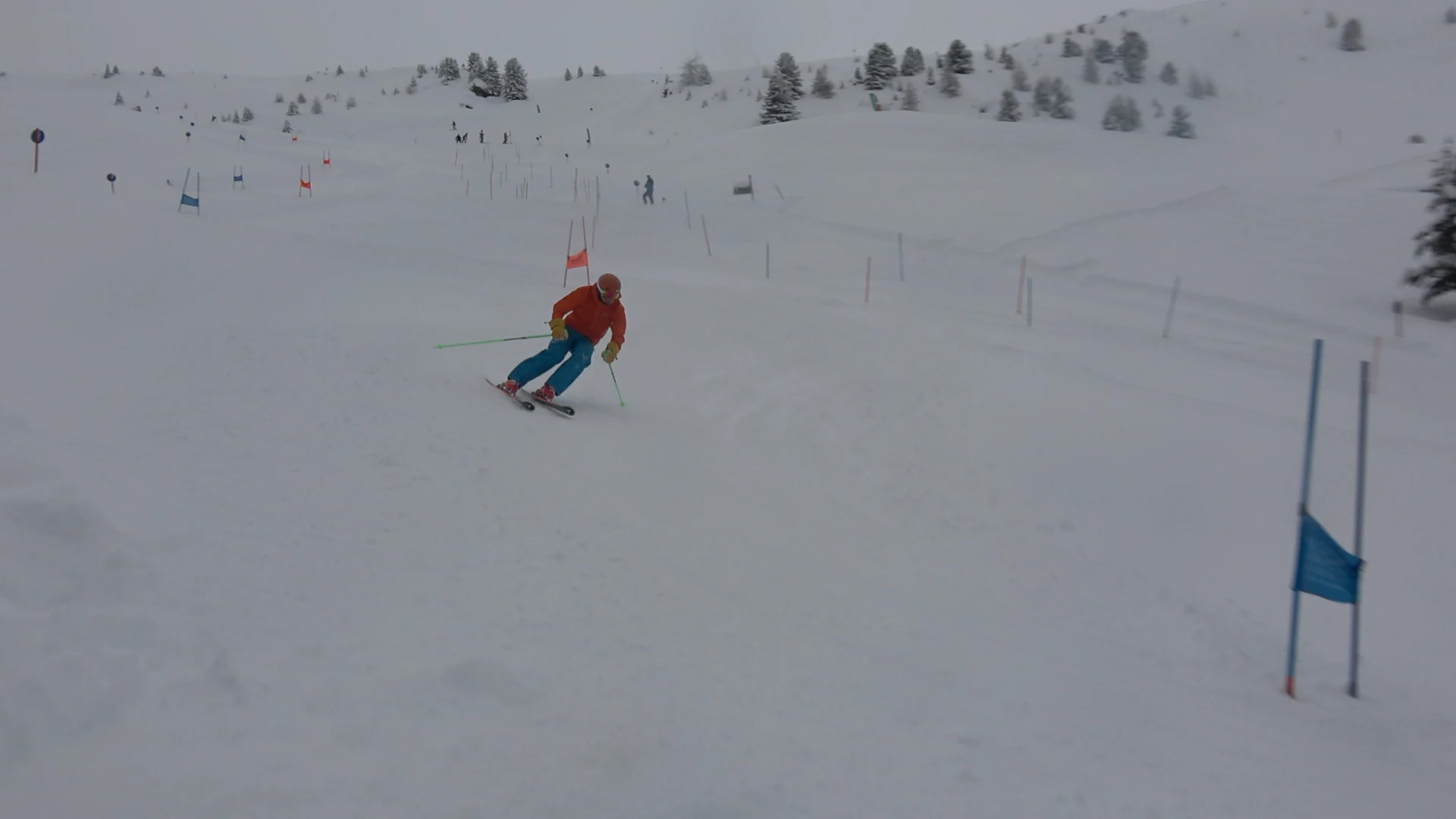 Original ski video clip before Poser analysis